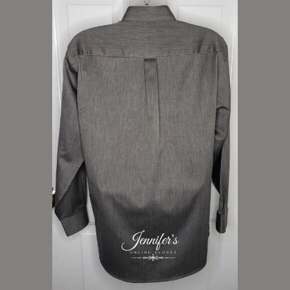 3/$25 Jos. A. Bank Men's Gray Button-Down Long Sleeve Shirt - Picture 7 of 13